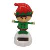 Crazyview Christmas Solar Powered Dancing Figurines, Solar Dancing Christmas Santa Snowman, Cute Car Swinging Dance Figurines Car Dashboard Decorations Accessories for Holiday (Red) view 1