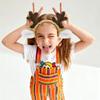Auswalar 2PCS Cute Christmas Reindeer Headbands for Girls Plush Antler & Ear Hair Accessories Festive Holiday Party Headwear view 3
