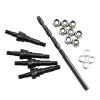 4PCS Front & Rear Universal Shock Standoff Upgrade Parts for Arrma 6S BLX Typhon Kraton Outcast Mojave Notorious Infraction Felony Talion Limitless, Steel EXB Shock Mount ARA330703 (Black) view 1