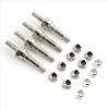 4PCS Front & Rear Universal Shock Standoff Upgrade Parts for Arrma 6S BLX Typhon Kraton Outcast Mojave Notorious Infraction Felony Talion Limitless, Steel EXB Shock Mount ARA330703 (Black) view 4