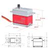 BLS905X 8.4v 8kg 0.035sec Standard brushless servo Motor for 550-700 view 2