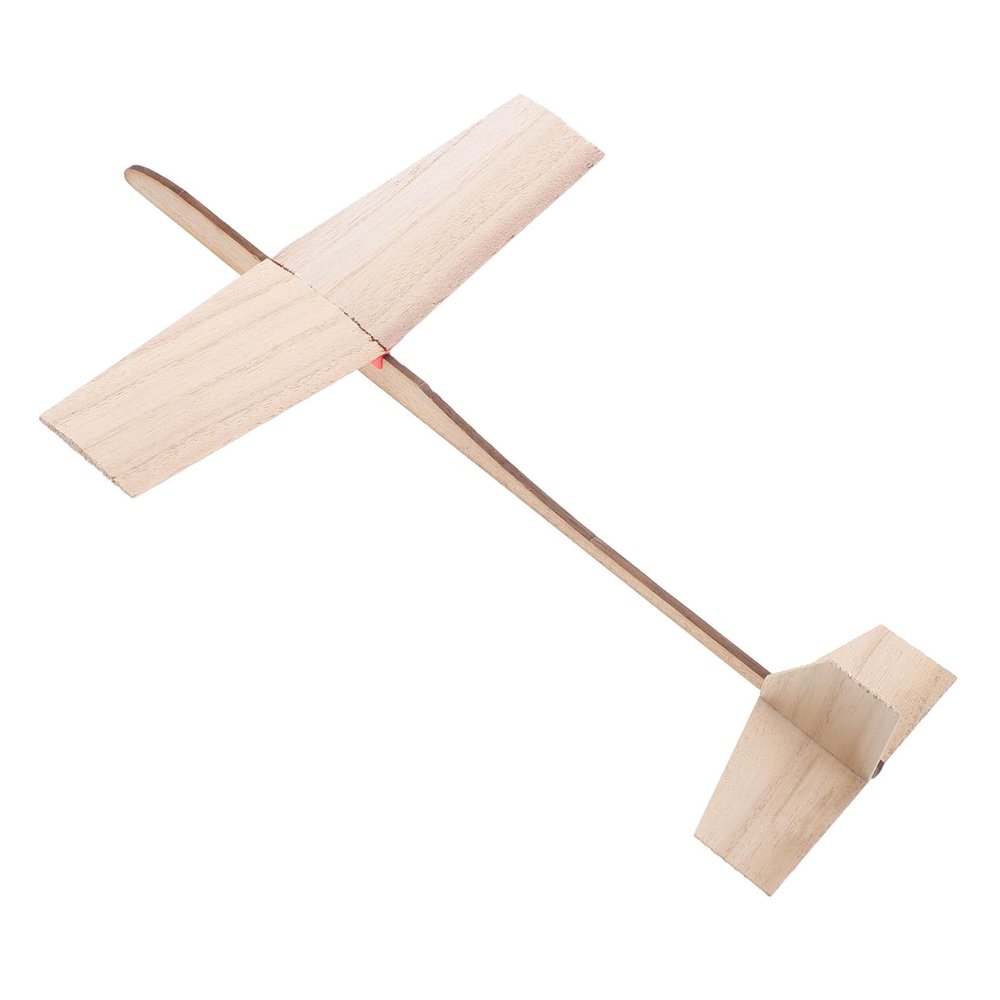 LALADEFIEE 4pcs Wooden Airplane Model Kit Lightweight Stable Glider Planes DIY Paint Craft Educational Stem for Adults Assembly No Tools Required