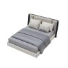 1/20 Scale Bedroom,Mini Doll Beds,Miniature Bed,Mini DIY Bedroom Furniture Bedding Miniature Queen Bed for Doll House Bedroo-m Furniture Accessories (Gray) view 1