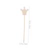 BRIGHTFUFU 10pcs DIY Wooden Princess Fairy Wands with Crown Shape for Adults Safe Craft Ingredients for Birthday Party Dress Up Halloween Creative Handmade Sticks for Imaginative Play (10PCS) view 2