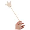 BRIGHTFUFU 10pcs DIY Wooden Princess Fairy Wands with Crown Shape for Adults Safe Craft Ingredients for Birthday Party Dress Up Halloween Creative Handmade Sticks for Imaginative Play (10PCS) view 3