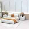 1/20 Scale Bedroom,Mini Doll Beds,Miniature Bed,Mini DIY Bedroom Furniture Bedding Miniature Queen Bed for Doll House Bedroo-m Furniture Accessories (Brown) view 2