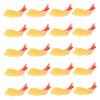BCOATH 20pcs Miniature Artificial Fried Shrimp Figures Realistic Tempura Shrimp Model for Dollhouse Kitchen DIY Food Display Educational Pretend Play Props Plastic Material view 1