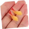 BCOATH 20pcs Miniature Artificial Fried Shrimp Figures Realistic Tempura Shrimp Model for Dollhouse Kitchen DIY Food Display Educational Pretend Play Props Plastic Material view 3