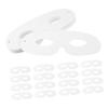 BRIGHTFUFU 60 Sets DIY Paintable Blank White Paper Masks with Elastic Ropes for Masquerade Halloween Party Crafting Lightweight Breathable Facial Masks for Artistic Cosplay and Costume view 1