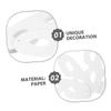 BRIGHTFUFU 60 Sets DIY Paintable Blank White Paper Masks with Elastic Ropes for Masquerade Halloween Party Crafting Lightweight Breathable Facial Masks for Artistic Cosplay and Costume view 3