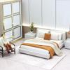 1/20 Scale Bedroom,Mini Doll Beds,Miniature Bed,Mini DIY Bedroom Furniture Bedding Miniature Queen Bed for Doll House Bedroo-m Furniture Accessories (Beige) view 3