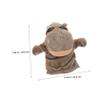 COOLHIYA Movable Mouth Plush Hand Puppet Hippo Soft Cartoon Animal for Storytelling Theater Preschool Halloween Birthday Interactive Glove Design for Adults view 2