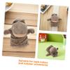 COOLHIYA Movable Mouth Plush Hand Puppet Hippo Soft Cartoon Animal for Storytelling Theater Preschool Halloween Birthday Interactive Glove Design for Adults view 3