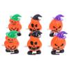 FELTECHELECTR 6PCS Halloween Pumpkin Wind-up Mini Clockwork Figurines for Party Favors Goody Bag Fillers Prizes Assorted Walking Windup for Classroom Rewards view 1