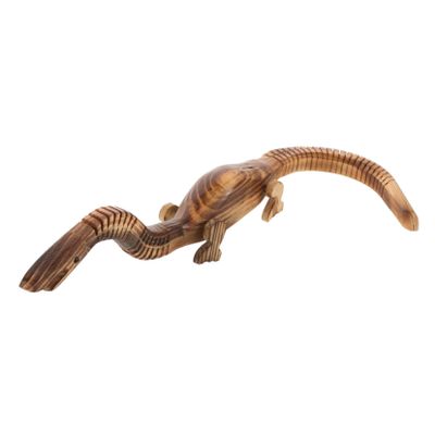 FELTECHELECTR Realistic Wooden Dinosaur Model for Miniature Prehistoric Animal Figurine Educational Wood Dinosaur Ornament for Boys and Engaging Learning and Play Decor