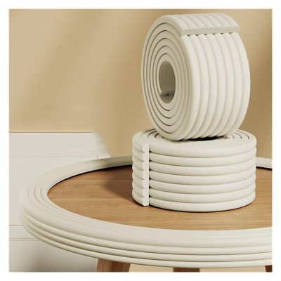 Edge Protectors, Cuttable W-Shaped Edge Protectors, Self-Adhesive Anti-Collision Child Bumper Strip for Glass Table Furniture Fireplace(White,2m/6.56ft)