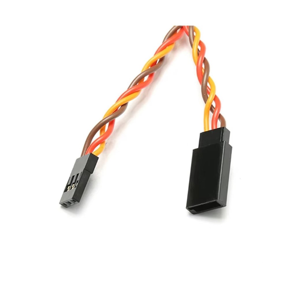 600mm 60cm 22awg JR 1pcs Silicone Wire Twisted Wire Servo Extensions Cable Leads For Rc Model Tracked Vehicle Truck Parts Upgrade Replacement Use RC Car Upgrade Part