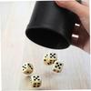BCOATH 10PCS Black Plastic Dice Cups Dice Box Anti-Cheating Sturdy Cylindrical Shaker Game Tool for Party Ktv Entertainment view 2