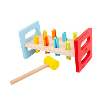 RORPOIR 2Pcs Hammer Pounding Bench Game Interactive Cognitive Plaything for Muscle Educational