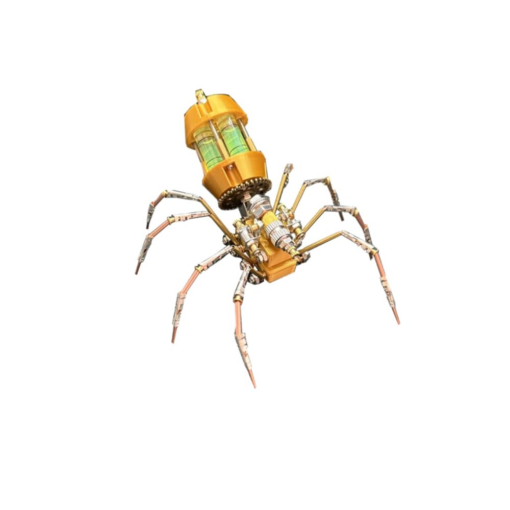 3D Metal Puzzle Model Kit, 139Pcs 3D Cyberpunk DIY Cyber Stalker Futuristic Spider Building Kit, Unique Desk Creative Art Decorations Gift for Adults