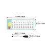 BRIGHTFUFU 4 Sets Portable Math Flash Cards with Dry Erase Surface Multiplication Division Addition Subtraction Practice Tools for Student Classroom Aid Travel-Friendly Learning Games view 2