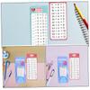 BRIGHTFUFU 4 Sets Portable Math Flash Cards with Dry Erase Surface Multiplication Division Addition Subtraction Practice Tools for Student Classroom Aid Travel-Friendly Learning Games view 3