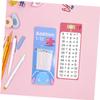 BRIGHTFUFU 4 Sets Portable Math Flash Cards with Dry Erase Surface Multiplication Division Addition Subtraction Practice Tools for Student Classroom Aid Travel-Friendly Learning Games view 4