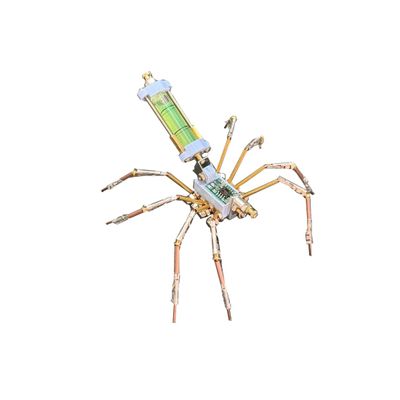 3D Metal Puzzle Model Kit, 100Pcs 3D Cyberpunk DIY Cyber Rebel Futuristic Spider Building Kit, Unique Desk Creative Art Decorations Gift for Adults