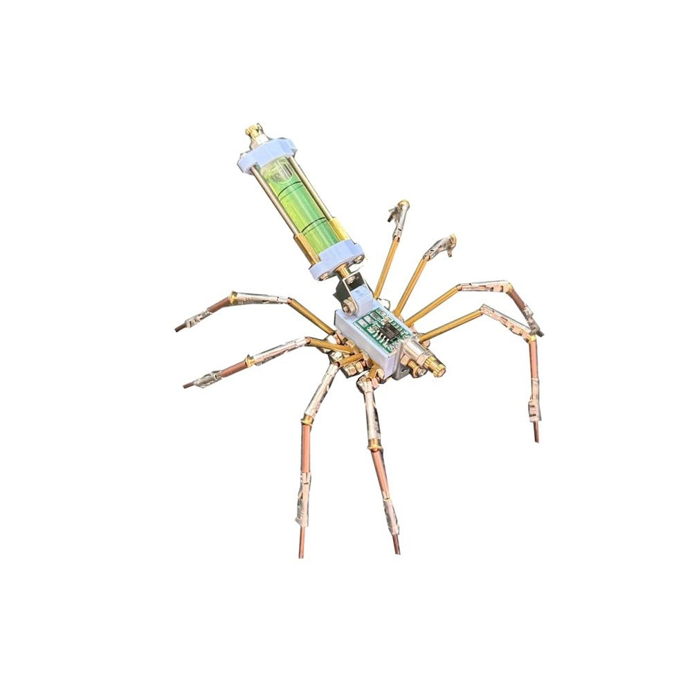 3D Metal Puzzle Model Kit, 100Pcs 3D Cyberpunk DIY Cyber Rebel Futuristic Spider Building Kit, Unique Desk Creative Art Decorations Gift for Adults