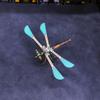 3D Metal Puzzle Model Kit, 112Pcs 3D Cyberpunk DIY Sky Sentinel Mechanical Dragonfly Building Kit, Unique Desk Creative Art Decorations Gift for Adults view 4