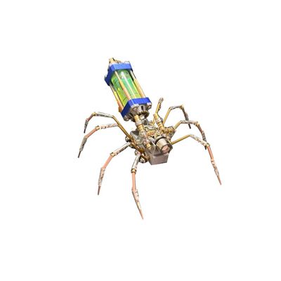 3D Metal Puzzle Model Kit, 139Pcs 3D Cyberpunk DIY Cyber Weaver Futuristic Spider Building Kit, Unique Desk Creative Art Decorations Gift for Adults