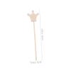 BCOATH 10pcs DIY Wooden Fairy Wand with Crown Shape for Adults Unfinished Princess Sticks for Crafting Party Favors Halloween Dress Up Safe Handmade Wooden Wands 10PCS view 2