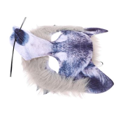 BCOATH Creative Wolf Cosplay Mask Non-woven Half Face Halloween Party Festival Costume Accessory for Masquerade Carnivals Clubs