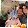 BCOATH Creative Wolf Cosplay Mask Non-woven Half Face Halloween Party Festival Costume Accessory for Masquerade Carnivals Clubs view 2