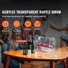 Acrylic Raffle Drum - Professional Lottery Ticket Cage, Transparent Spinning Drum with Keys - Holds 2500 Tickets, for Events & Fundraising view 2