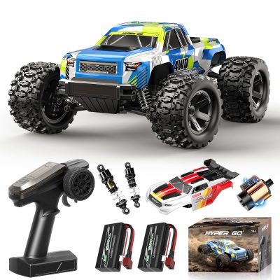Cirmine RC Cars 1:18 Scale 4WD Off-Road Fast Monster Truck, 36KPH High Speed Remote Control Car, Oil-Filled Shocks, Dual Body Shells, Portable for Outdoor Fun, 7.4V 1500mAh Batteries, 2.4GHz RC Truck