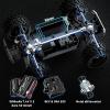 Cirmine RC Cars 1:18 Scale 4WD Off-Road Fast Monster Truck, 36KPH High Speed Remote Control Car, Oil-Filled Shocks, Dual Body Shells, Portable for Outdoor Fun, 7.4V 1500mAh Batteries, 2.4GHz RC Truck view 3