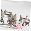 FELTECHELECTR 2pcs Shopping Cart Pretend Play Grocery Push for Year Old Enhancing Hand-Eye Coordination and Interaction in Miniature Supermarket Role Play view 3