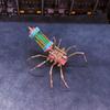 3D Metal Puzzle Model Kit, 139Pcs 3D Cyberpunk DIY Cyber Weaver Futuristic Spider Building Kit, Unique Desk Creative Art Decorations Gift for Adults view 3