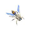 3D Metal Puzzle Model Kit, 128Pcs 3D Cyberpunk DIY Mechanical Insect Darknet Assassin Building Kit, Unique Desk Creative Art Decorations Gift for Adults view 1