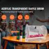 Acrylic Raffle Drum, Professional Lottery Ticket Cage with Keys, Transparent Spinning Drum for 5000 Tickets, Lottery Drawing Box for Events & Games view 2