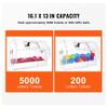 Acrylic Raffle Drum, Professional Lottery Ticket Cage with Keys, Transparent Spinning Drum for 5000 Tickets, Lottery Drawing Box for Events & Games view 3