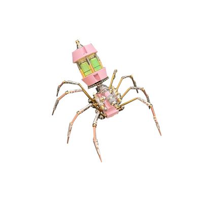 3D Metal Puzzle Model Kit, 139Pcs 3D Cyberpunk DIY Cyber Stalker Futuristic Spider Building Kit, Unique Desk Creative Art Decorations Gift for Adults