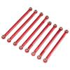 Rc Parts For MN128 MN86S MN86 G500 1/12 Metal Pull Rod Ball Head Link Linkage RC Car Accessories Upgrade Partsde Parts(Red) view 2