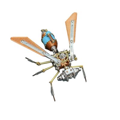 3D Metal Puzzle Model Kit, 122Pcs 3D Cyberpunk DIY Shieldwing Guardian Building Kit, Unique Desk Creative Art Decorations Gift for Adults