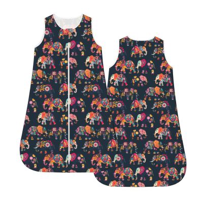 Muishi Colorful Elephants Baby Wearable Blanket Infant Boys Girls Sleeping Bag For Newborn Unisex Baby Stuff Sleep Sack Suit S(0-6month)