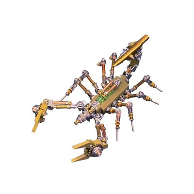 3D Metal Puzzle Model Kit, 259Pcs 3D Cyberpunk DIY Articulated Cyber-Scorpion Building Kit, Unique Desk Creative Art Decorations Gift for Adults