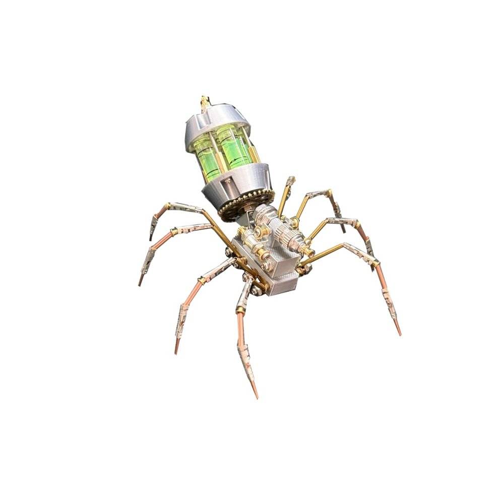 3D Metal Puzzle Model Kit, 139Pcs 3D Cyberpunk DIY Cyber Stalker Futuristic Spider Building Kit, Unique Desk Creative Art Decorations Gift for Adults