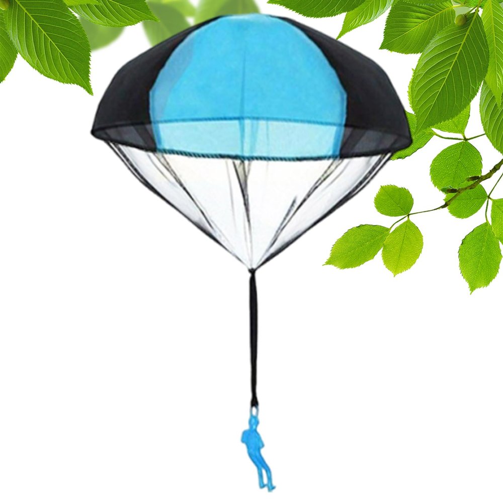 Parachute Toys for Kids, Small Fun Portable Leisure Games, Stocking Stuffer Parachute Toy with Colorful Design and Lightweight Fabric, Entertainment Activity for Desktop Christmas School Home Party