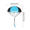 Parachute Toys for Kids, Small Fun Portable Leisure Games, Stocking Stuffer Parachute Toy with Colorful Design and Lightweight Fabric, Entertainment Activity for Desktop Christmas School Home Party view 2
